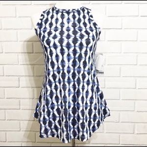 3/ $25 NWT Athleta Breezy Tank Blue & White XXS